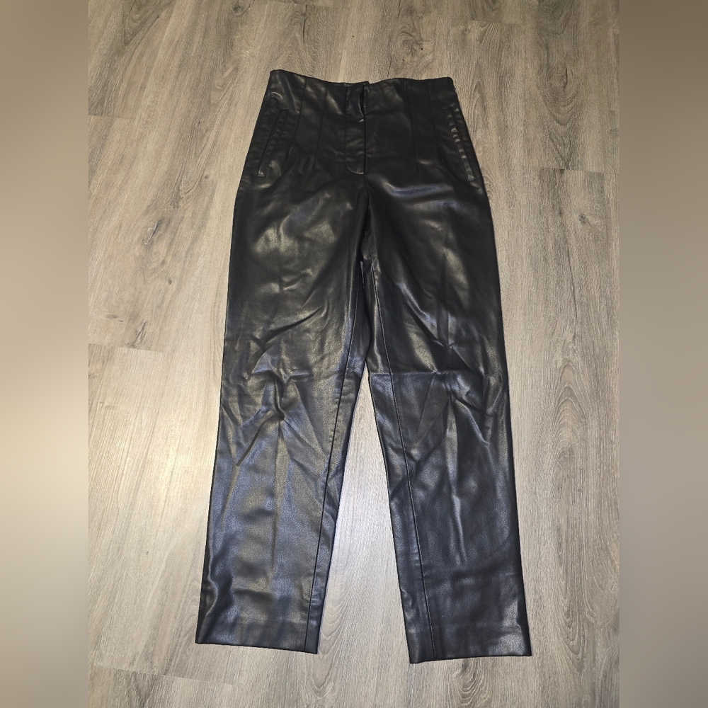 Zara | Black Pleather Pants